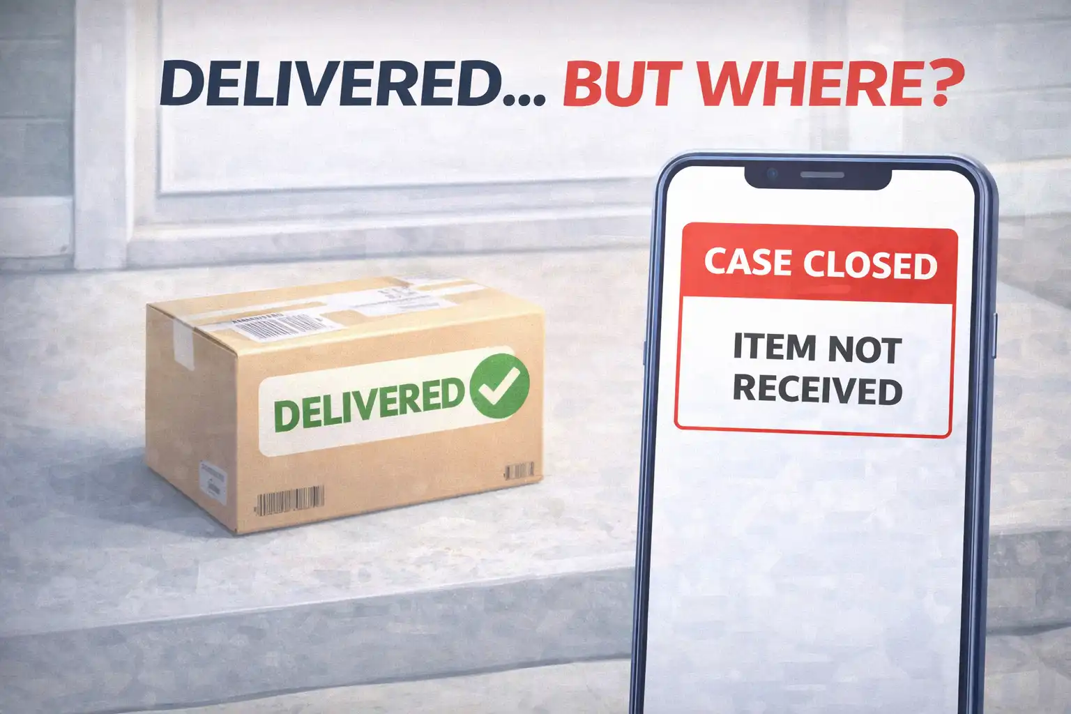 aliexpress delivered but not received package buyer protection failed case closed item not received