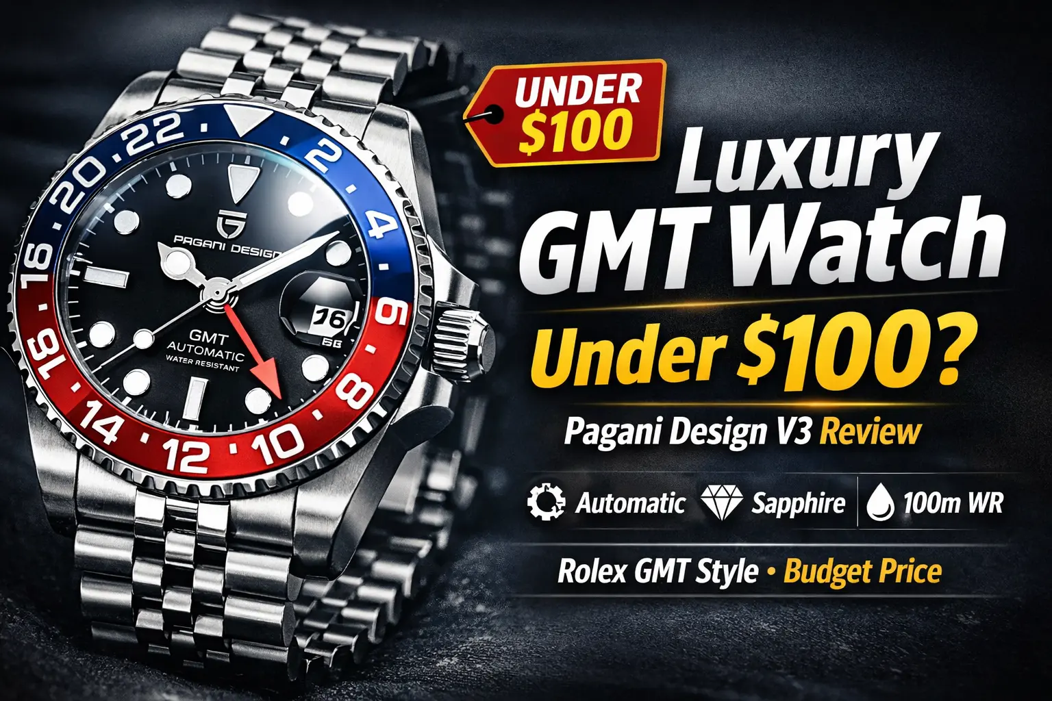 pagani design gmt automatic watch