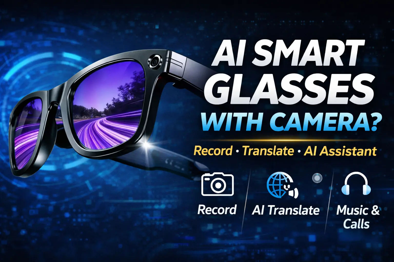 smart glasses with camera