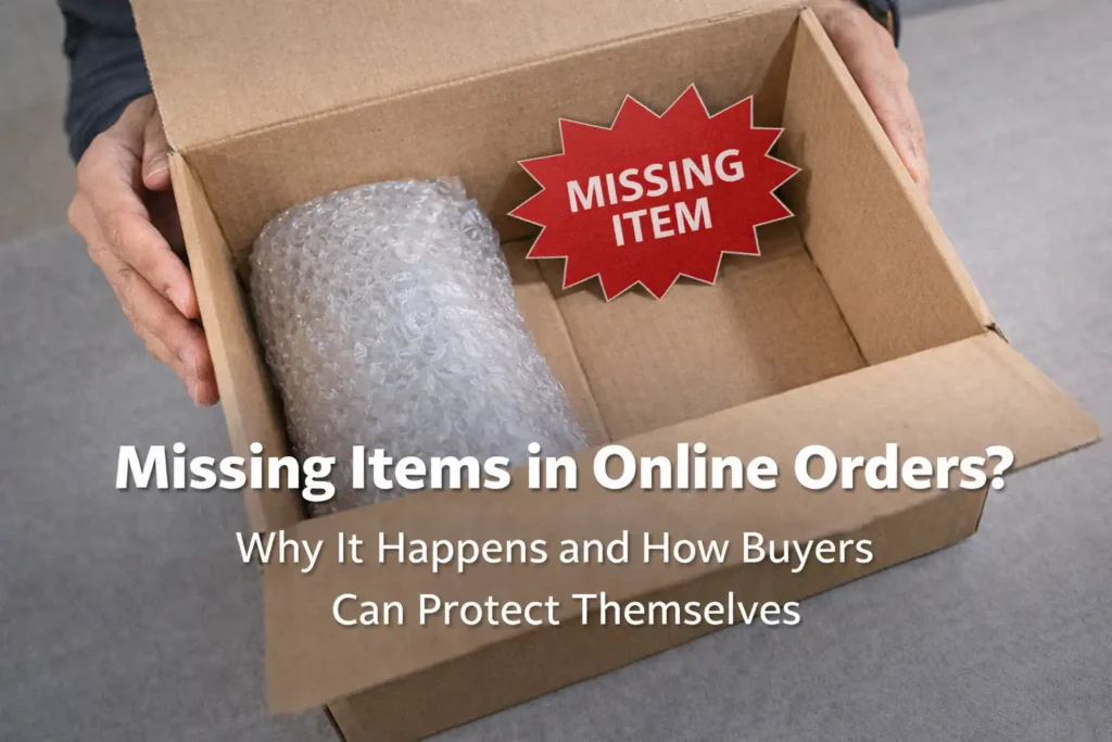 aliexpress missing item complaint