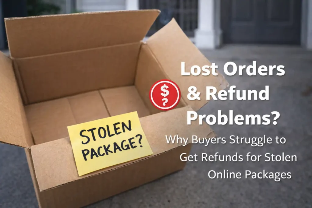 lost package online shopping