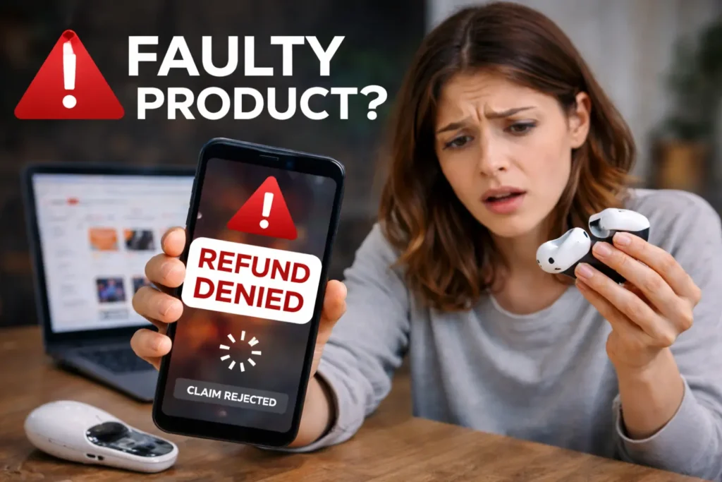 aliexpress faulty product refund problem