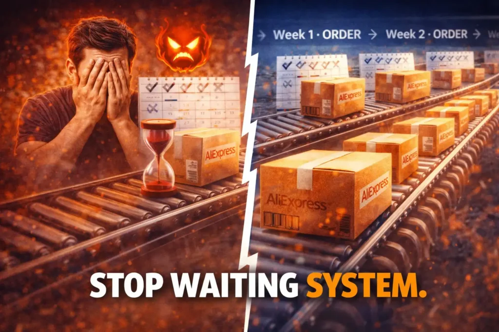 aliexpress single order waiting vs continuous ordering system no stress delivery strategy