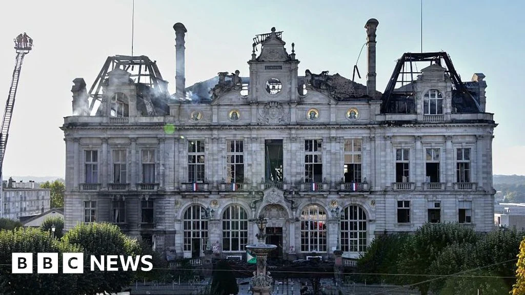 Limoges City Hall Ruins Reflect Deep Political Divisions Across France